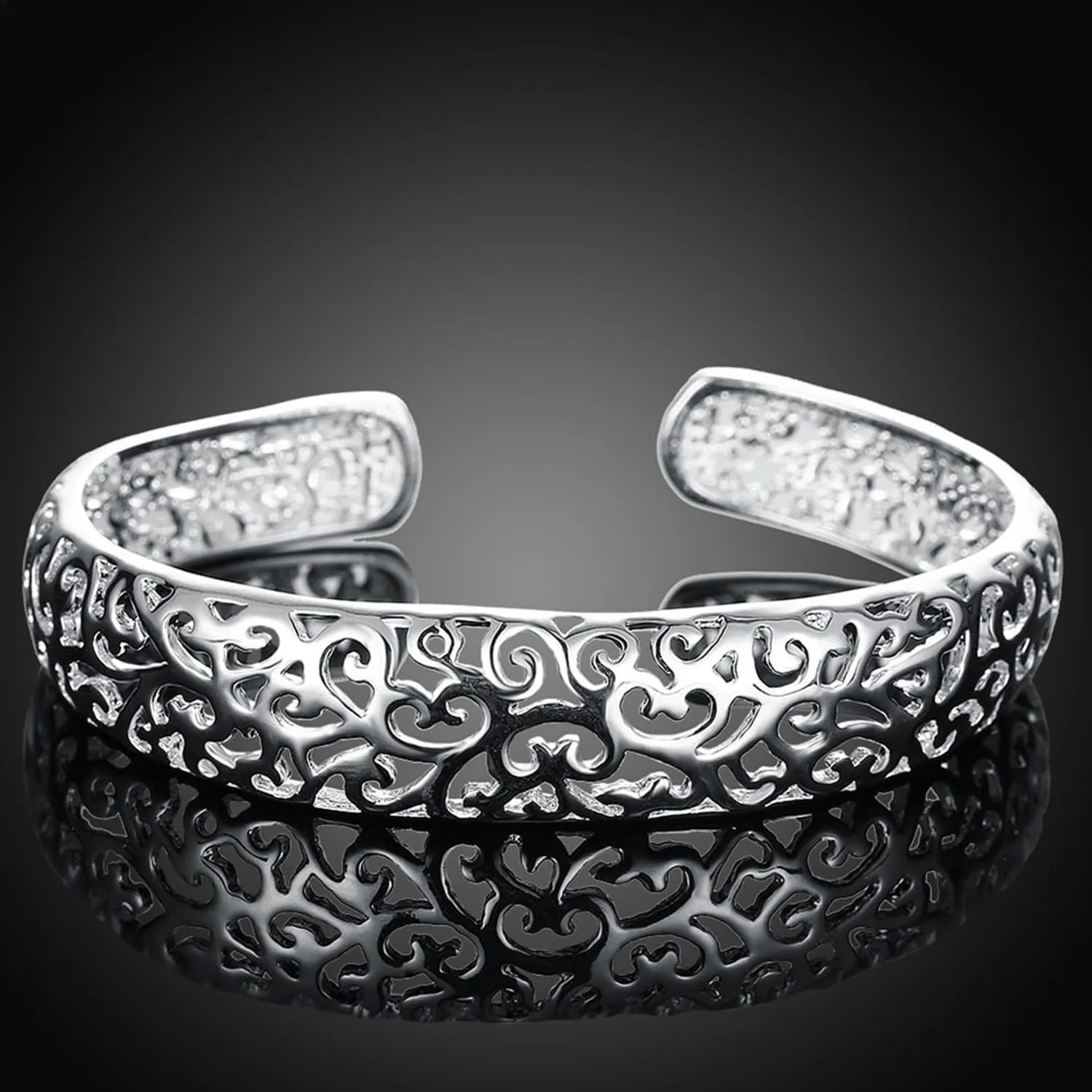 Women's Silver Bracelets Handmade Bracelets 925 Sterling Silver Bangle Bracelet Stackable Bangles for Women