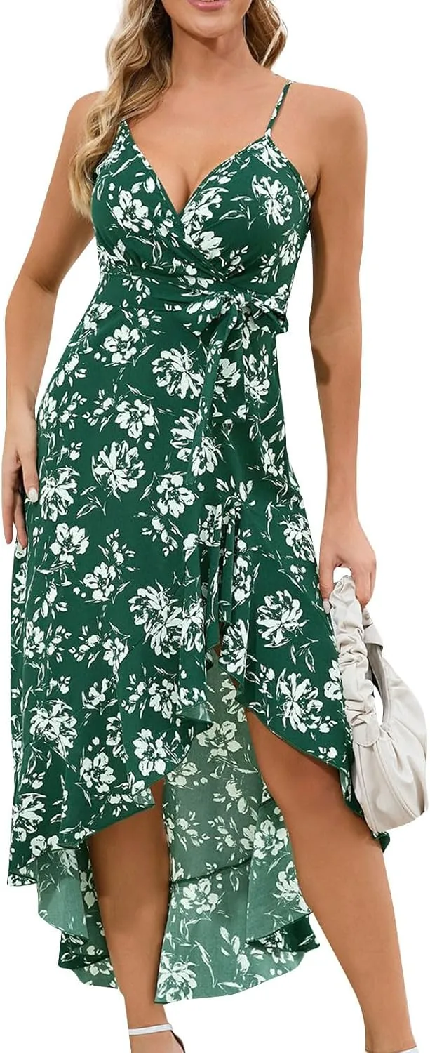 Women's Sundresses Fashion Sexy Solid Color Sleeveless Strap Dress Long Homecoming, S-XL
