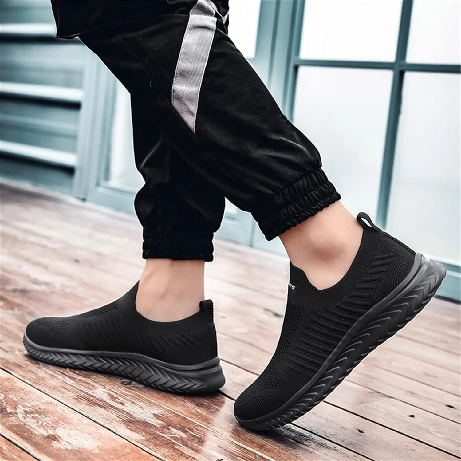 Women's Walking Shoes Lightweight Comfort Workout Casual Non Slip Fashion Sneakers Mesh Breathable Slip On Cushion Sneakers