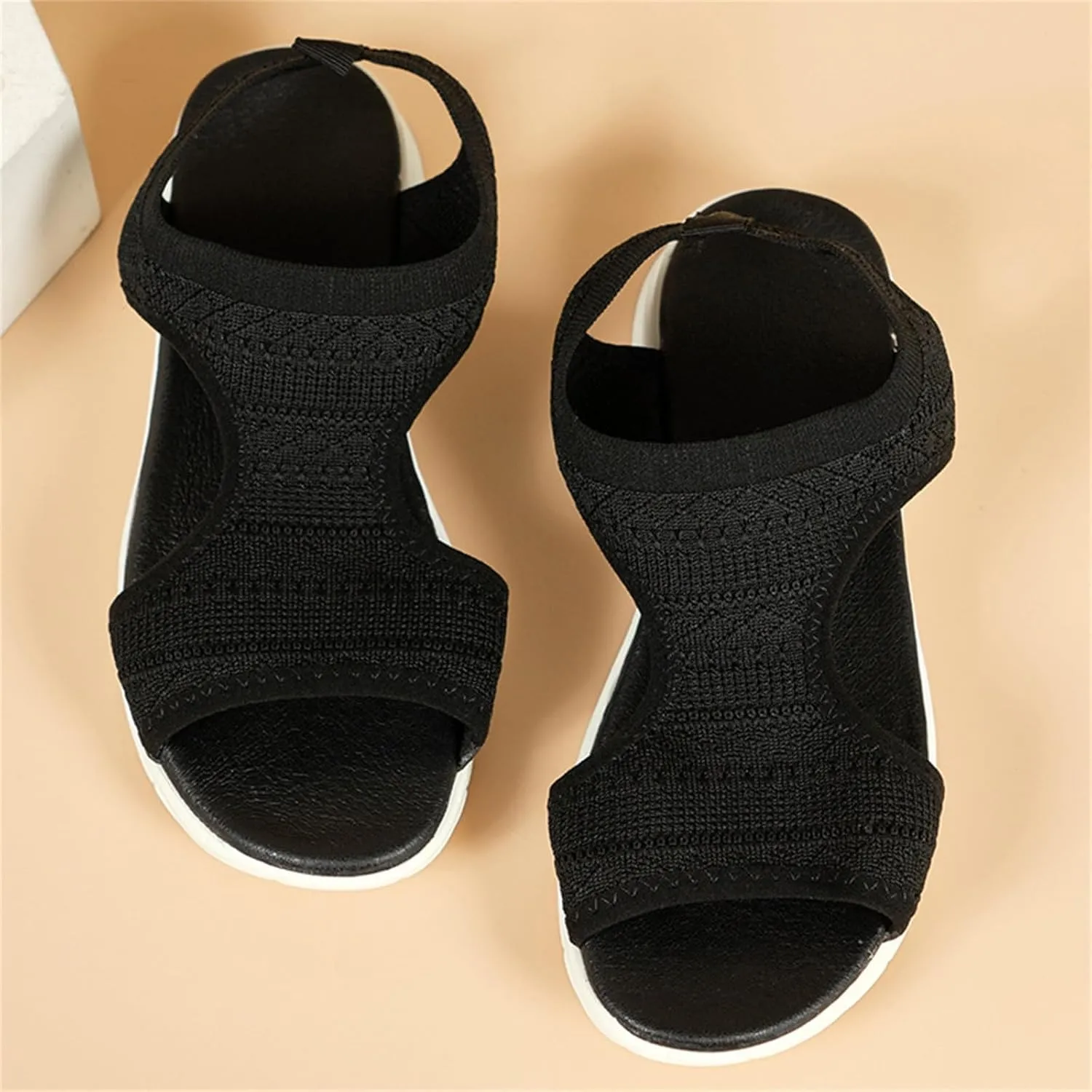 Women's Wedge Sandals Comfortable Open Toe Platform Casual Dressy Summer Dress Shoes Cute Buckle Wedges for Beach