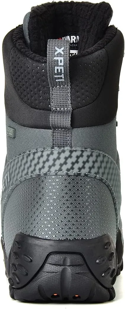 XPETI Mens Crest Thermo High-Top Winter Hiking Boots Waterproof Insulated