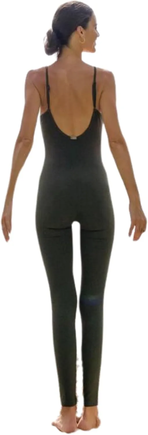 Yoga Bodysuit One Piece Bodysuits Workout Organic Cotton Bra Open Back Jumpsuit For Women Yoga