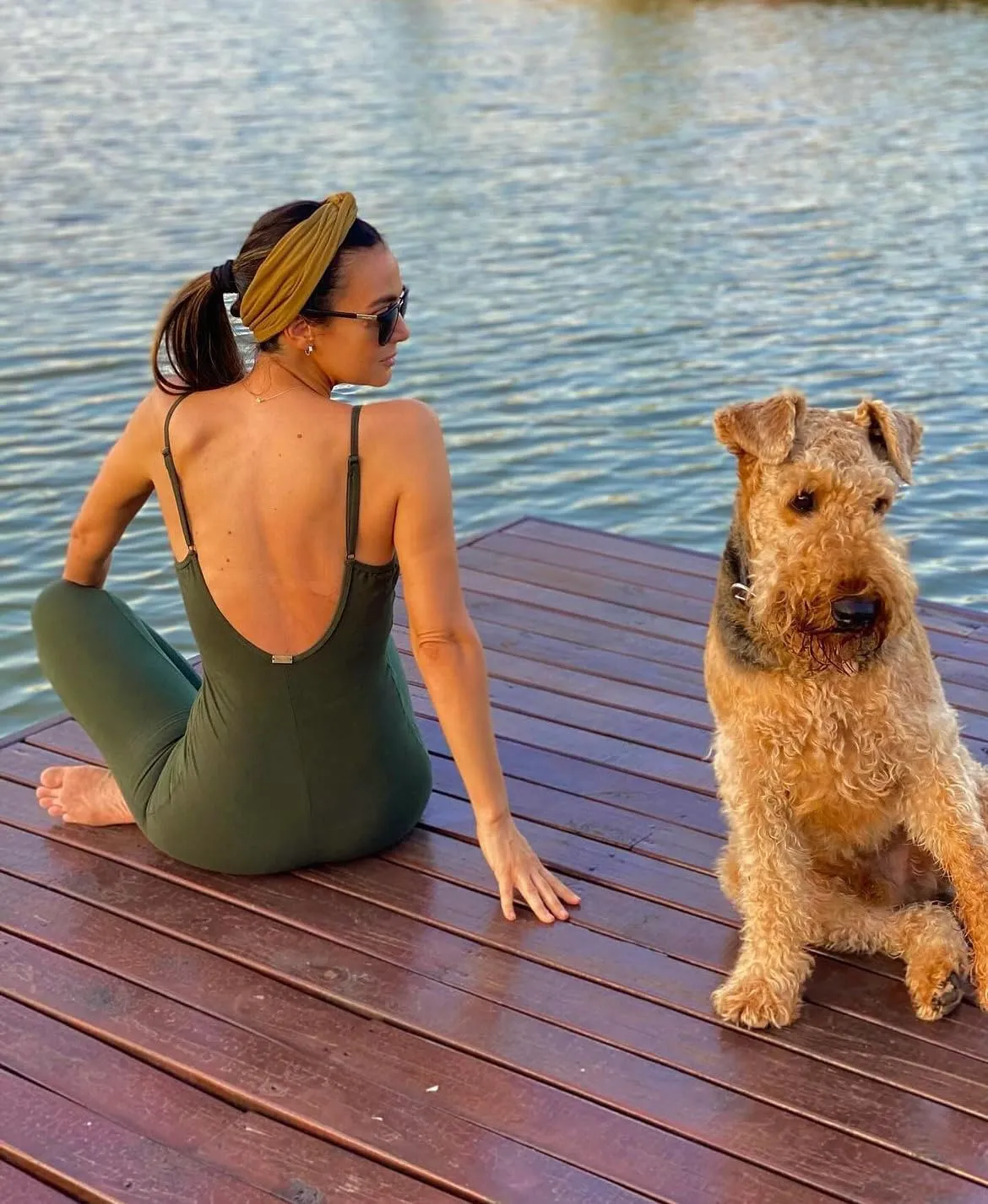 Yoga Bodysuit One Piece Bodysuits Workout Organic Cotton Bra Open Back Jumpsuit For Women Yoga