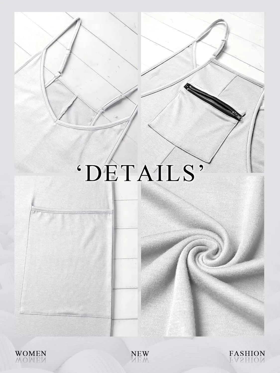 Ytfsrukp Womens Loose Casual V Neck Sleeveless Jumpsuits Adjustable Spaghetti Straps Harem Long Pants Overalls with Pockets