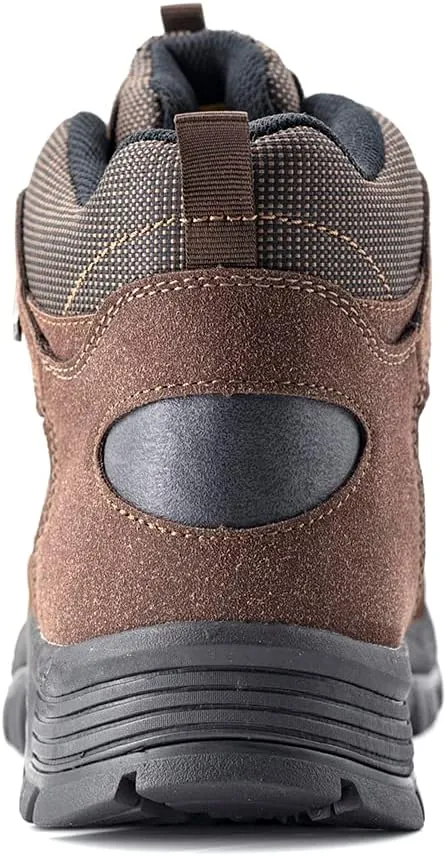 ZANCO MEN'S WATERPROOF MID-TOP HIKING BOOTS FOR OUTDOOR TREKKING CAMPING BACKPACKING