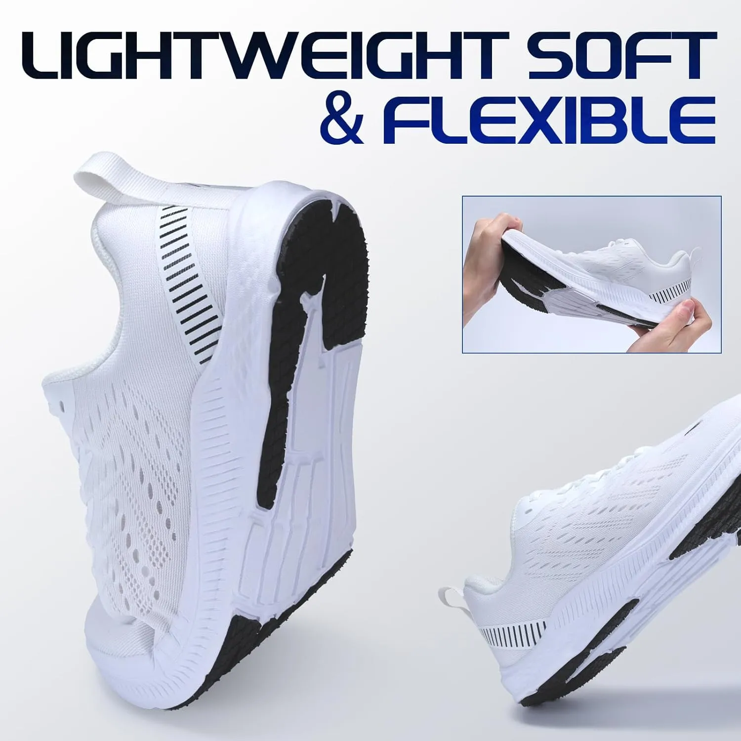 ZVC Wide Toe Box Shoes Women Wide Road Runing Lightweight Comfortable Non Slip Walking Shoes